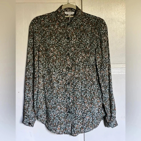 Beachlunchlounge Alanna Abstract Camo Blouse Size XS - Picture 5 of 13